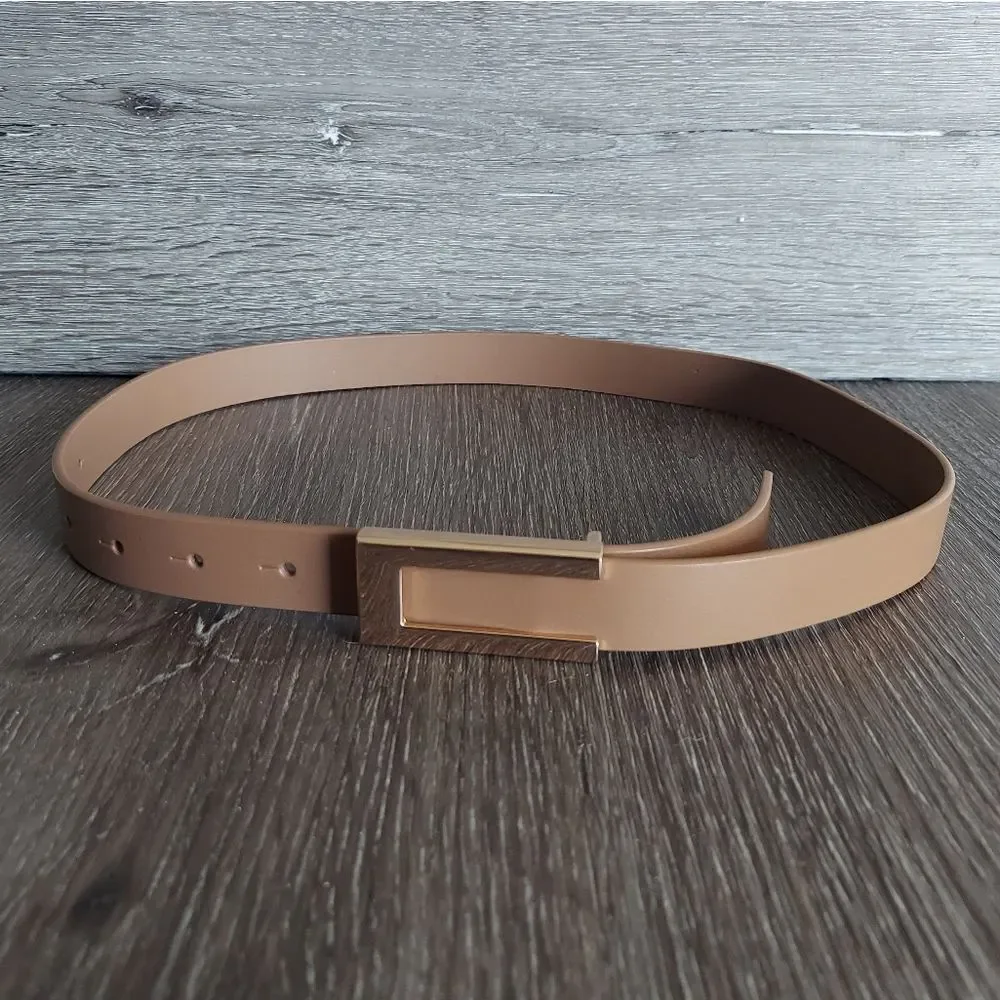 YooAi Tan Faux Leather Belt 38